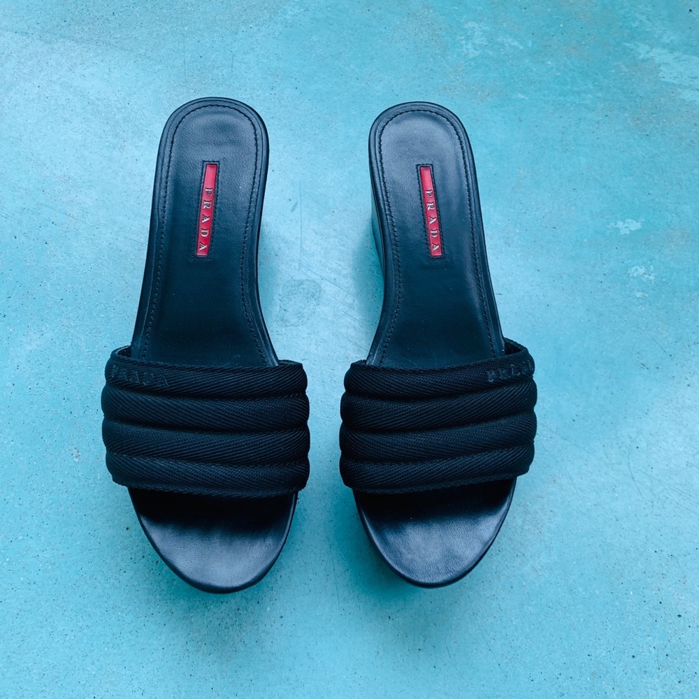 Prada Platform Slides